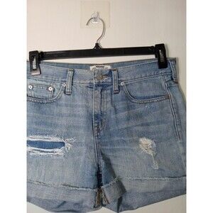 Madewell Light Blue Distressed Denim Jean Shorts